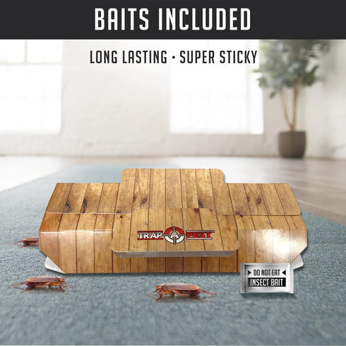 Roach Traps Indoor Sticky (18 Pack) - Glue Traps for Roaches Bug Traps with Roach Bait Traps - Long Lasting Non-Toxic Children and Pet Friendly - ...