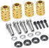 RCLIONS 12mm Brass Wheels Spacers +20mm Extension Wheel Hubs Hex for TRX4 1/10 RC Crawler Truck Car...