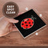 3dRose CST_22186_3 Lily Ladybug Ceramic Tile Coasters, Set of 4...