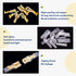 Glarks 720Pcs 2.8mm 4.8mm 6.3mm Male and Female Wire Spade Connector and Insulating Sleeve Assortment Kit Copper Wire Crimp Terminal Block with Ny...