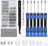 Upgrade Eyeglass Repair Kit - 6 Screwdrivers, 1100 Screws, Curved Tweezer, Nose Pads, Washers, Screw Caps, Microfiber Cloth for Eyeglasses, Sungla...