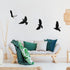 Blulu 4 Pieces Wooden Bird Wall Decor Flying Bird Sculptures Wall Art Decor Silhouette Art Wooden Sign for Home Living Room Bedroom Kitchen Hangin...