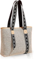 Straw Bag, Beach Bags for Women, Soft Woven Beach Tote Canvas Shoulder Strap, Handmade Rattan Handbag for Vacation...