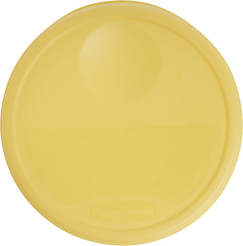 Rubbermaid Commercial Lid, for Round Food Storage Container, Yellow, Fits 12-22 Qt. Containers...
