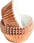 Rose Gold Foil Muffin Cupcake Liners case Baking Cups,Foil Cupcake Liners Standard Baking Cups Pack of 100 …...