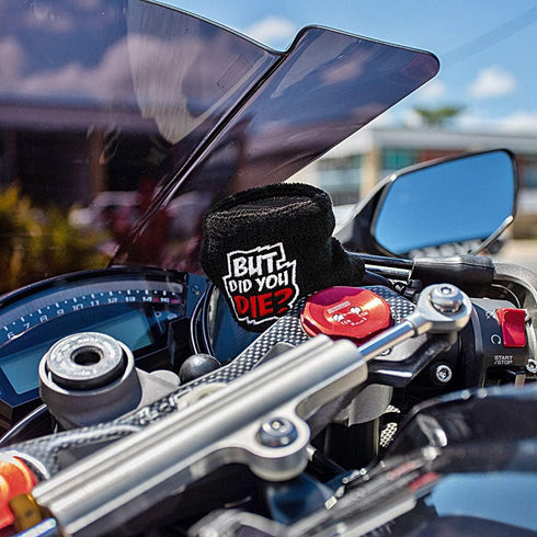 Brake Fluid Reservoir Cover Sock for Motorcycles, Sporbikes and Gifts by Moto Loot (But Did You Die?)...