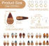 FASHEWELRY Resin Wood Earring Kit with 24Pcs Teardrop Wooden Resin Earring Charms Wood Earring Blanks Earring Findings Open Jump Rings French Earr...