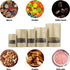 100 Pcs Resealable Kraft Paper Bags,Stand Up Pouches Bags with Matte Window, Zip Lock Food Storage Bags,Scratch Resistant Hand Self Sealing Bags. ...