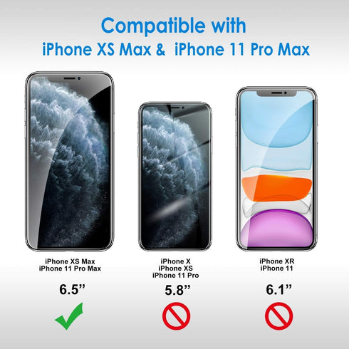 TANTEK Screen Protector for iPhone 11 Pro Max and iPhone Xs Max,6.5-Inch,Tempered Glass Film,Ultra Clear, 3-Pack......