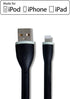 gofanco® Flexible & Durable Silicone Compatible with Apple MFi Certified Charge & sync Cable (Black) for iDevices - 9.8 inches (25cm) (Lightning25...