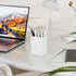 MaxGear White Acrylic Pen Holder 2 Pack Pencil Holder for Desk, Small Pen Cup Pencil Cup Pen Cups for Desk Pen Holders Pencil Holders, Makeup Brus...