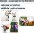 Compatible for Tile Pro (2022) Case 2-Pack. Powerful Bluetooth Tracker Holder with Keychain, Keys Finder & Item Locator for Keys, Bags,Cat Dog Col...