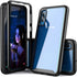 for Galaxy A50 Case,Hybrid 2 in 1 Slim Fit Heavy Duty Protection Shock Resistant Sturdy Shockproof Clear Case with Black Bumper Cover for Galaxy A...
