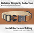 Mile High Life Dog Collars | Soft Cotton Dog Collars w Heavy Metal Buckle | Classic Puppy Collar w Premium Genuine Leather Tips | Pet Collars for ...