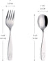 ANNOVA Kids Silverware Children's Safe Flatware Set Stainless Steel - Children Forks, Children Tablespoons, Toddler Utensils, Metal Cutlery Set fo...
