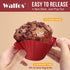 Walfos Cupcake Liners, Pack of 12 Silicone Muffin Cups, 2.8 Inch Silicone Baking Cups With Good Grips Tab, Reusable & Non-stick Silicone Cupcake L...