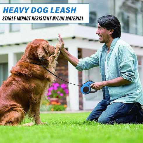 Best Dog Supplies Retractable Automatic Telescopic Tractor Dog Tape, Pet Tape 10/16 FT Durable and Convenient Leash Comfortable Anti-Slip Handle f...