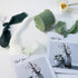 Cream & Green Silk Ribbon, Handmade Chiffon Ribbon 1.5" x 7Yd 3 Rolls, for Gifts Wrapping, DIY Crafts, Wedding Invitations, Bridal Bouquets...