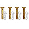 4Pack 738-04124 Shear Pins and 714-04040 Cotter Pin Compatible with MTD Cub Cadet Troy Bilt 738-04124A 738-04124 938-04124 714-04040 7188389 80-74...