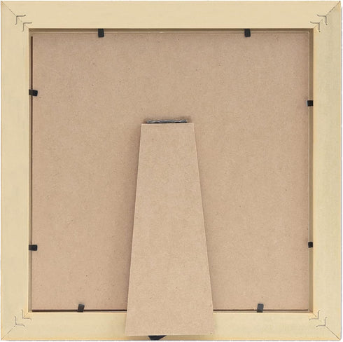 Ebherys 9.5x9.5 Hand Embroidery Frame in Red - Displays Cross Embroidery Displaying Frame 7.5x7.5 With Cardboard - Composite Wood, Metal Tabs, Tab...