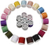 56 Spools Sewing Thread Kit for Hand Sewing and Machine Sewing Use, Colorful Polyester Thread Set 100 Yards Per Spool, 5600 Yards Total...