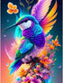 Hummingbird Stamped Cross Stitch Kits - Needlepoint Counted Cross Stitch kits for Beginner Adults Printed Dimensions Flowers Pattern Stitch Embroi...