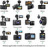 Dash Cam Suction Mount with 15+ Swivel Ball Adapters Compatible with Rexing V1, UGSHD, Falcon F170, KDLINKS, Vantrue, APEMAN, Z-Edge, Roav, Old Sh...
