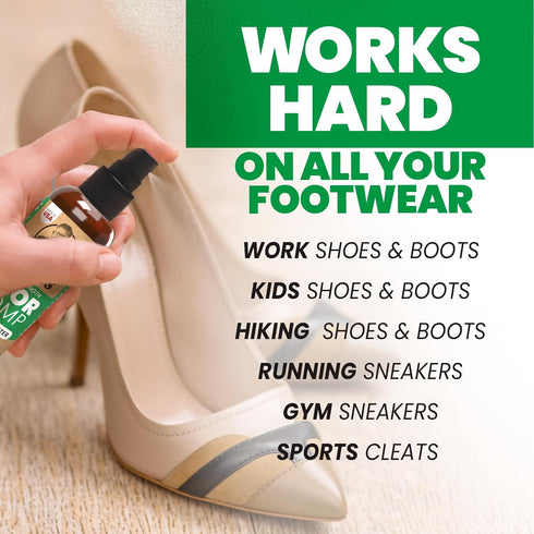Uncle Todd's Odor Stomp Shoe Deodorizer - Proven & Powerful Enzyme Formula for Odor Elimination in All Footwear (Mountain Fresh)...