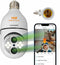 10X Hybrid Zoom Light Bulb Security Camera, 2MP Light Socket Security Camera Outdoor Indoor, Wireless WiFi Home Security Cameras, Full Color Night...