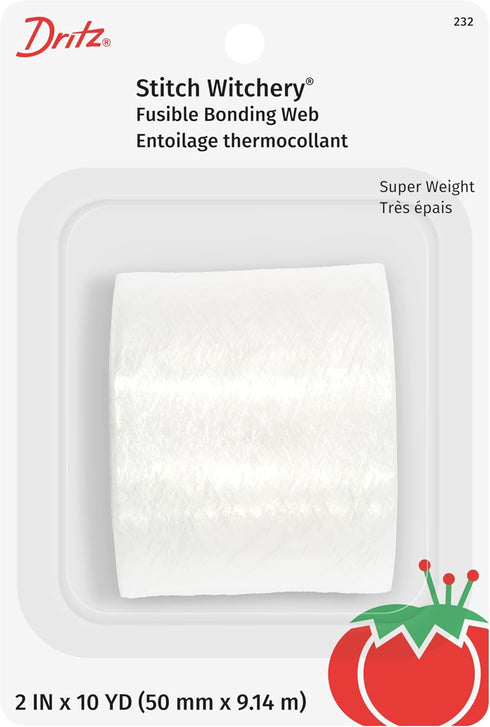 Dritz 232 Stitch Witchery, Super Weight, 2-Inch X 10-Yards, White...