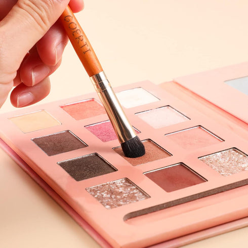 Travel Makeup Brush Set, Mini Makeup brushes with Storage Bag Foundation Powder Concealers Contour Blush Eye Shadows Makeup Brush Set 9pcs With Bo...