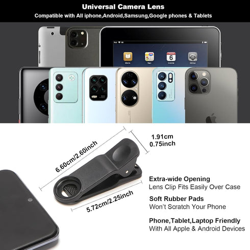 Fisheye Lens 235° Phone Camera Lens, Fish Eye Lens for iPhone 14 13 12 X XR Pixel Samsung Smartphone,Clip on Cell Phone?Funny Photos......