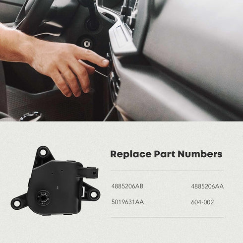 Left Main and Main Air Door Actuator HVAC Heater Blend Door Levers Replacement for Dodge Durango Stratus Viper Ram 1500 2500 3500 Aspen Sebring SR...