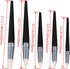 BQLZR Clay Coloring Drawing Tool Set - 9pcs, Black Wood Shank, Silicone Tips, Clay Shapers, Pottery Painting Tools...