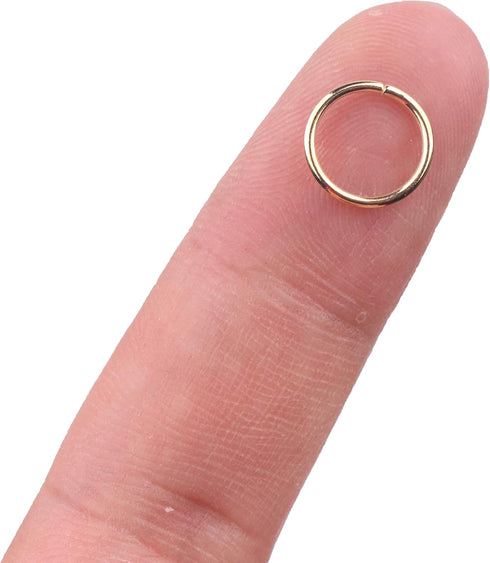 YAKA 1200pcs 10mm KC Gold Plated Iron Open Jump Rings Connectors Bulk for DIY Craft Earring Necklace Bracelet Pendant Choker Jewelry Making Findin...