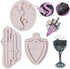 Dragon Silicone Fondant Molds, (3 PACK) Swords Shield Battle Fondant Mold for Thrones Cake, Dragon Cake Decorating Cupcakes, Chocolate, Sugarcraft...