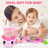 Baby Toys for 0-3-6-9-12 Months, Infant Stuffed Animal, Multi-Sensory Plush Toys, Tummy Time Musical Caterpillar Toy for Newborn, Soft Toys with C...