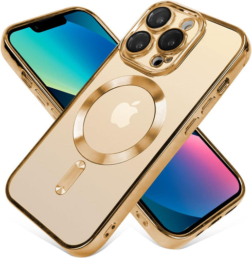OOK Phone Case Made for iPhone 13 Pro Max (6.7 Inch) with Camera Lens Protector (Compatible with MagSafe) Anti-Scratch Shockproof Electroplated Sl...