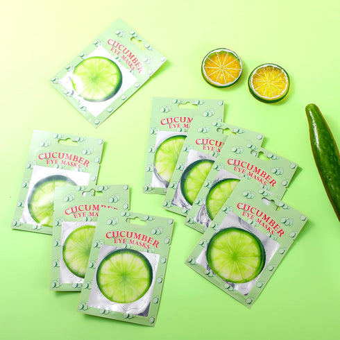 72 Count Eye Pad Cucumber Eye Pads Spa Day Kit Cooling Eye Pads Spa Accessories Face Masks Skincare Spa Party Sleepover Party Supplies Kids Spa Gi...