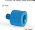Camera Screw Adapter Thread 1/4" Male to 3/8" Female and 3/8" Male to 1/4" Female Adapter Set for Camera Monitor, Tripod, Mount (Blue)...