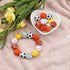 36pcs Silicone Beads for Pens Keychain Making 12mm 15mm Bulk Baseball Basketball Football Sport Focal Silicone Loose Beads Bracelet Necklace DIY C...