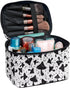 Gothic Mushroom Makeup Bag Large Opening Design Makeup Bag Cosmetic Organizer Storage Case Makeup Organizer Bag for Travel with Makeup Brushes Com...