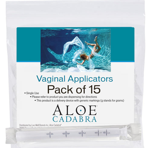 Aloe Cadabra Disposable Vaginal Applicators, Pack of 15...