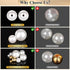 ROADPLUM 1947 Pcs Pearl Beads for Jewelry Making, White and Gold Beads for Crafts with Holes, Gold Filled Beads for Bracelets Making Kit, Multi-Si...