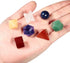 Amogeeli 7 Chakra Crystal Platonic Solids Sacred Geometry Set, Healing Stone Gift Kit with Merbaka Star...