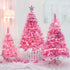 Christmas Pink Mini String Lights - 100 Count 25 Feet Detachable Incandescent Bulb Waterproof Fairy Lights Plug in for Indoor Outdoor Party Patio ...