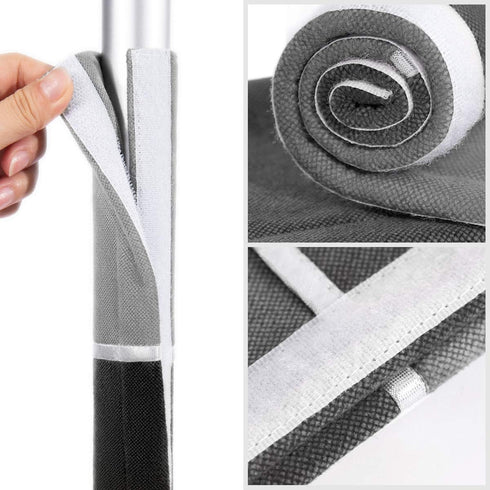 MRKG Refrigerator Door Handle Covers, Set of 4, Washable Without Fading or Cracking, Keep Your Kitchen Appliance Clean from Smudges, Drips, Food Stains, Oil. (Black, Grey)