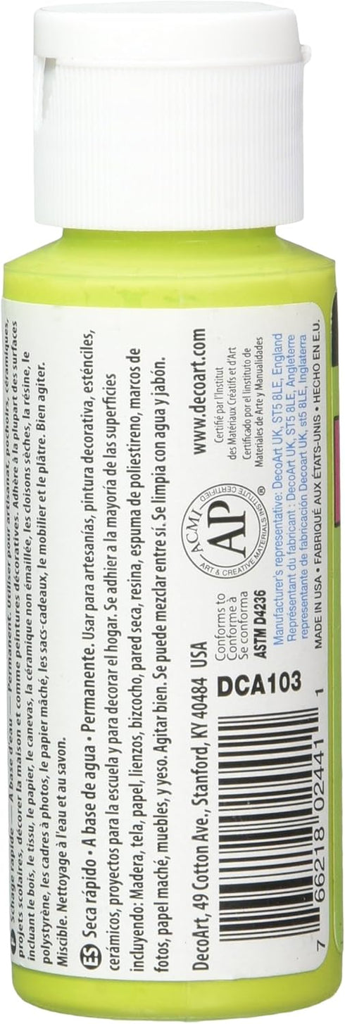 DecoArt Crafter's Acrylic Paint, 2-Ounce, Citrus Green...