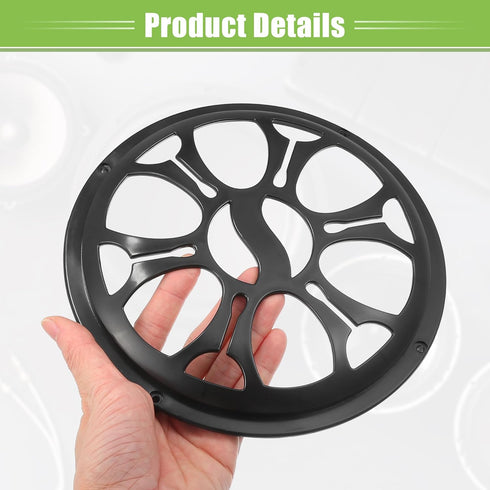 ACROPIX Universal 8" Car Speaker Grills Cover Round 8 Inch Audio Speaker Subwoofer Guard Protector Case with Mounting Screws ABS Black - Pack of 4...