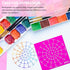 Mandala Dotting Tools, 2PCS Mandala Stencils, Mandala Dot Painting Stencils, DIY Painting, Reusable Mandala Stencil Template Set for Wood, Fabric,...